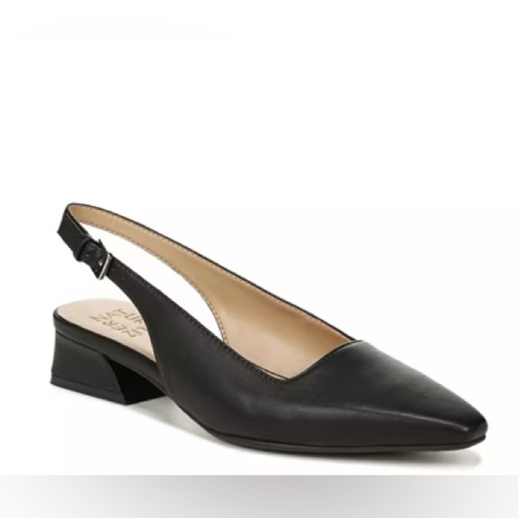 New Naturalizer Leather Ginger Pumps in Black Size 7W - Picture 2 of 8